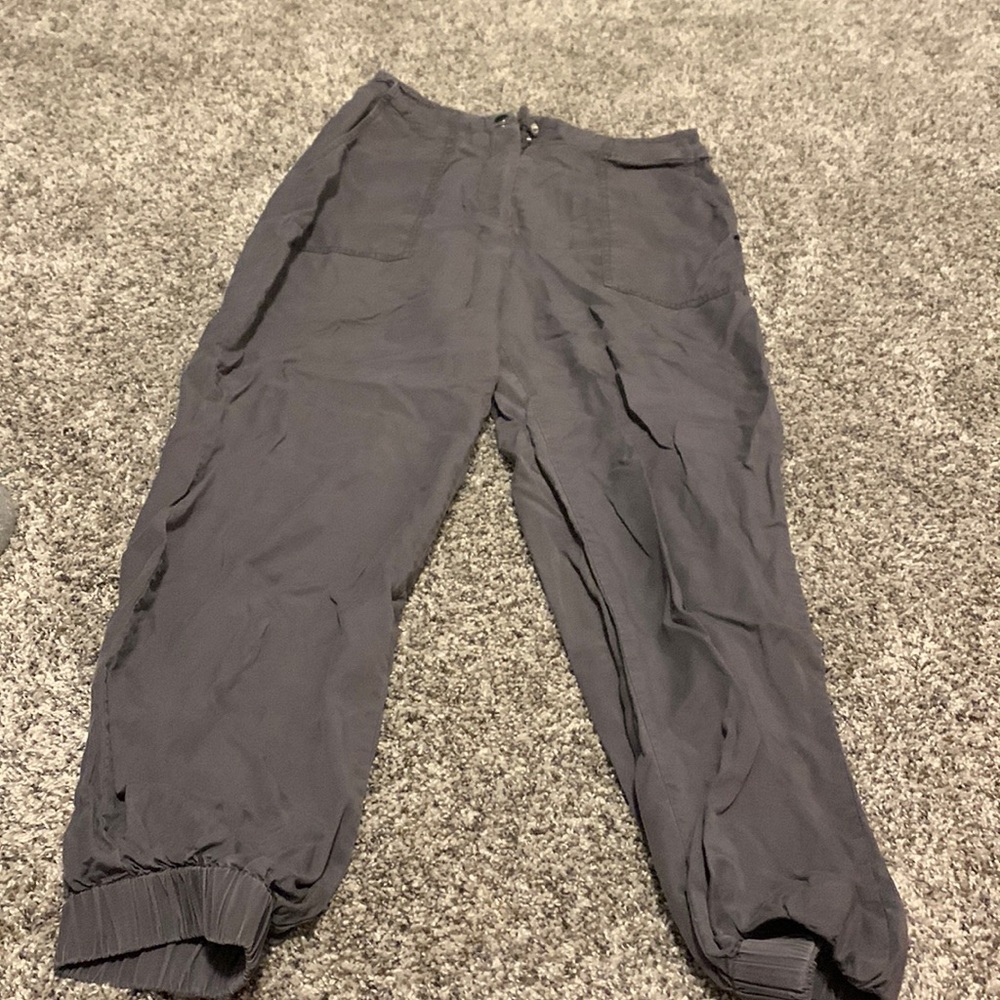 Gray cargo pants